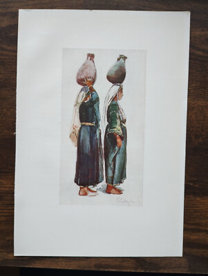 Studien syrischer Bäuerinnen - antiker Druck - 1912