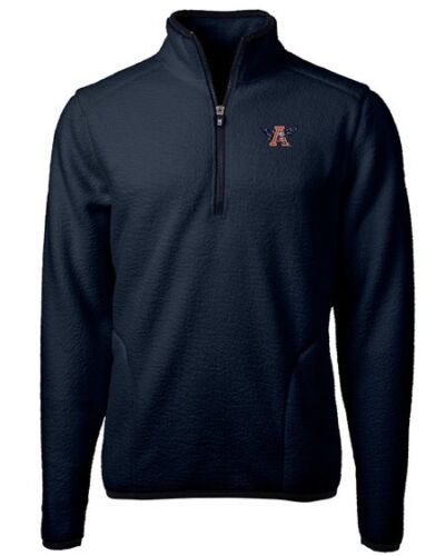 Auburn Tigers Cutter & Buck Cascade Eco Sherpa Fleece 1/4 ZIP PULLOVER JACKET - Picture 2 of 5