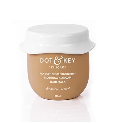 Dot & Key Pea Peptide Strengthening With Moringa & Argan Hair Mask 200ml