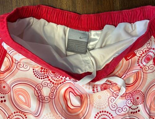 Nike Girls Pull On Skort Sports Athletic Geometric Peach Sz Small 7-8 - Picture 3 of 4