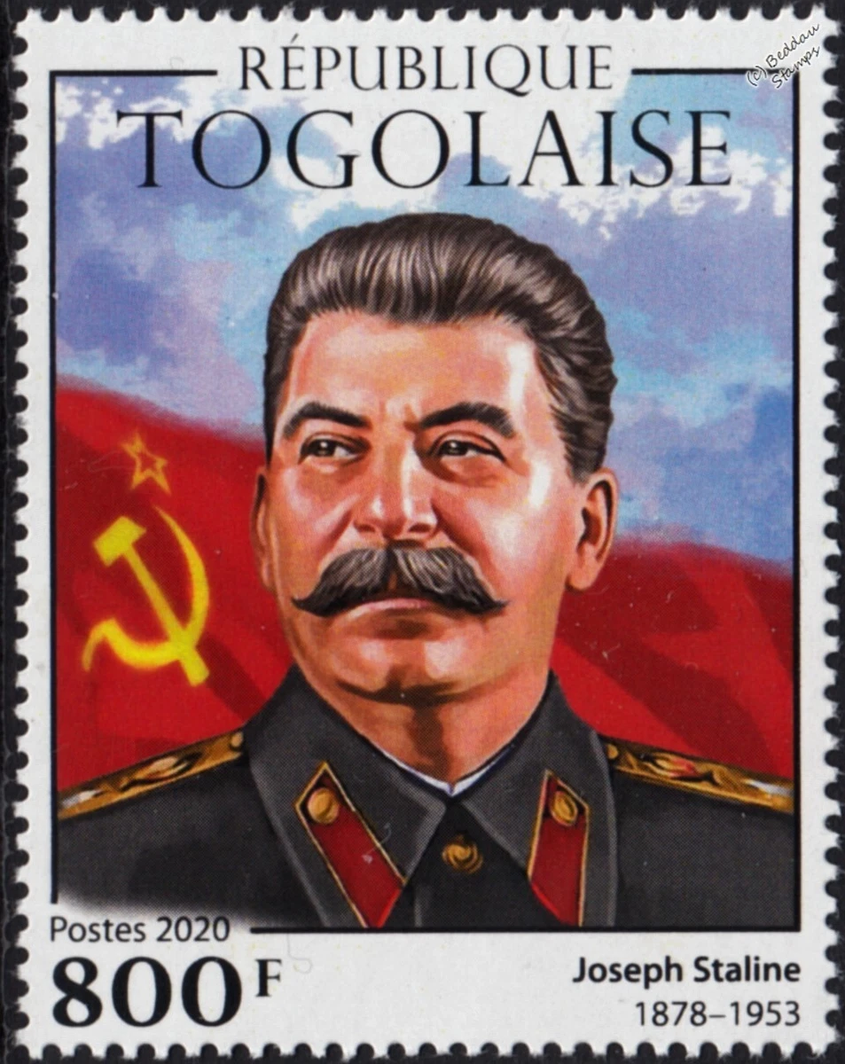 WWII 1945 YALTA CONFERENCE Soviet Leader JOSEPH STALIN & Flag Stamp (2020  Togo) | eBay