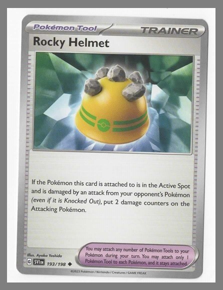 Rocky Helmet 193/198 Pokemon Scarlet & Violet TCG Trading Card FREE SHIPPING