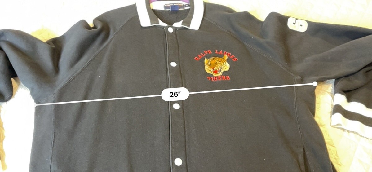 VNTG 90's Ralph Lauren Polo Sport 67' Varsity Tigers Cotton VNTG 90's Ralph Lauren Polo Sport 67' Varsity Tigers Cotton