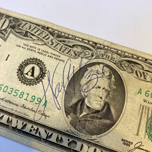 Walter Payton Signed Autographed 1985 $20 Dollar Bill Chicago Bears HOF JSA COA - Picture 3 of 6