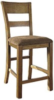 Ashley Furniture Signature Design Krinden Upholstered Barstool, Light Brown, Set on sale Ashley Furniture Signature Design Krinden Upholstered Barstool, Light Brown, Set on sale