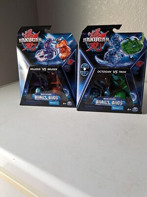 Bakugan Brawl Bros Generation 3 Nillious Vs Bruiser & Octogan Vs Trox Lot New