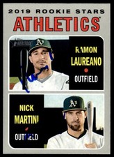 2019 Topps Heritage Laureano/Martini Rookie Auto Athletics #21 Dual Signed