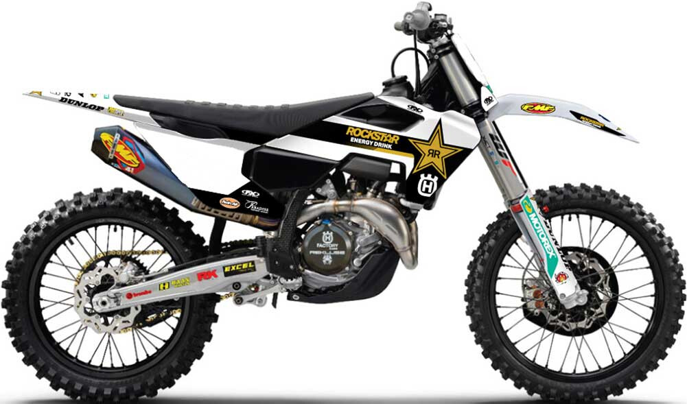 Factory Effex 2024 Rockstar Husqvarna Factory Graphic Kit-FC/TC