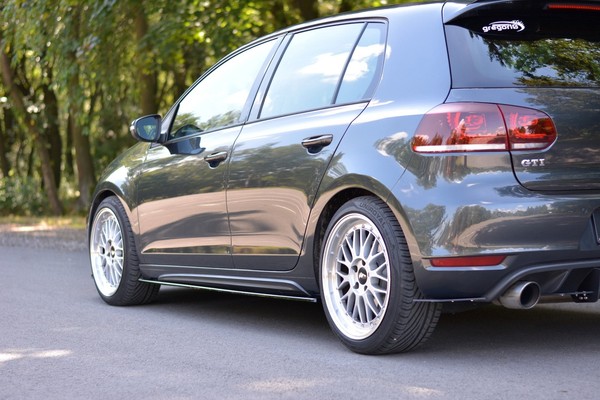 Maxton Design Seitenschweller Ansatz (Paar) Passend FüR VW Golf 6 Gti/ GTD Schwa-image