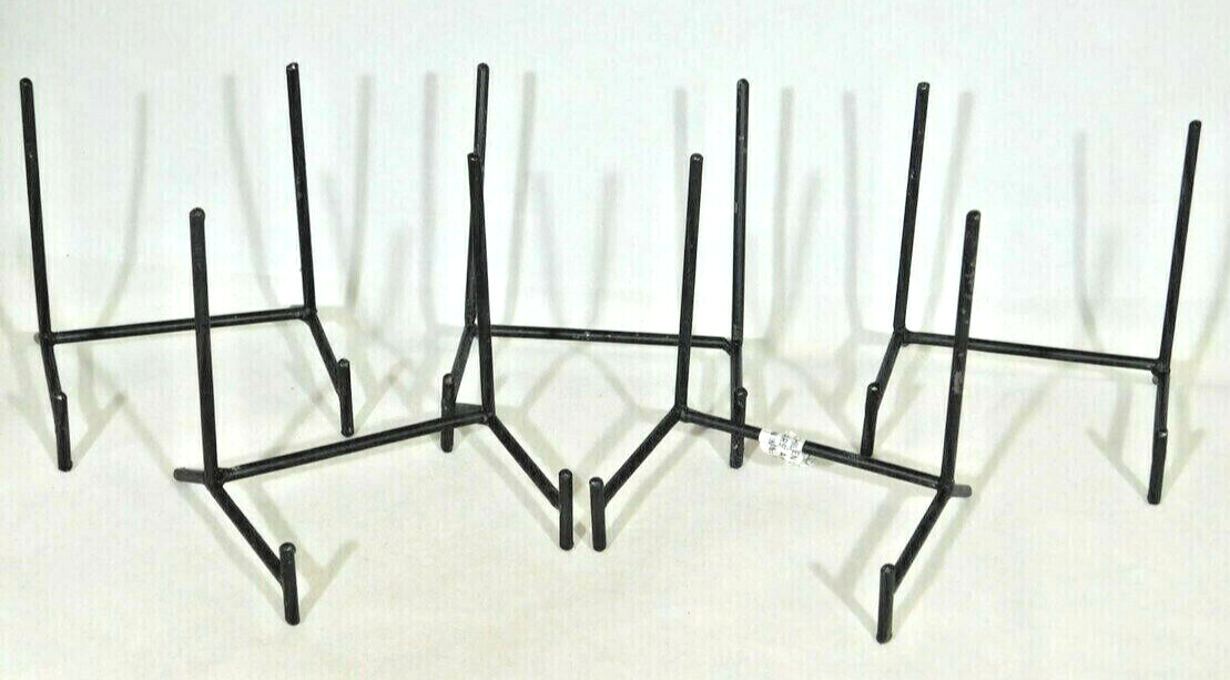 Easel Display Stand Lot of FIVE Medium Size Black Metal