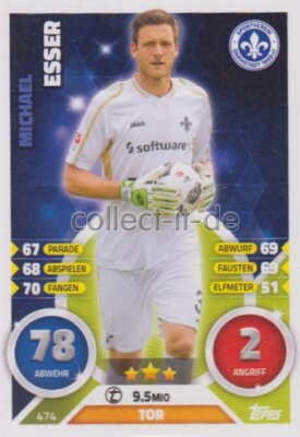Match Attax Extra 16/17 2017 - 474 - Michael Esser