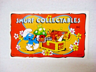1982 SMURF Collectables check list BOOKLET 16 colorful pages