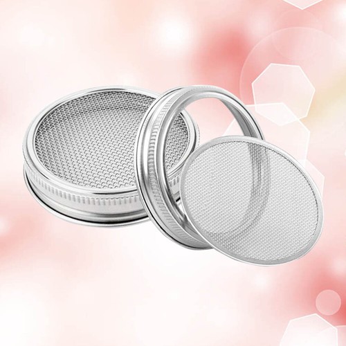 2 Pcs Food Grade Sprout Lid Canning Jar Lids Wide Mouth Sprouting Strainer - 第 4/12 張圖片
