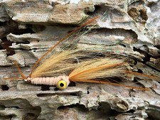 Fly Fishing Flies (Redfish, Trout, Snook, Bonefish, Permit) Squimp Tan (6 flies)
