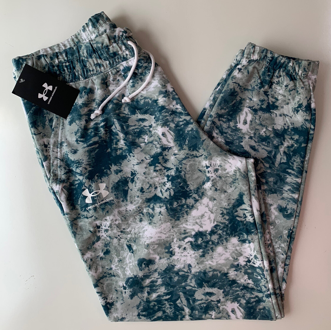 Women's Under Armour UA Rival Terry Printed Joggers 1373040 Opal