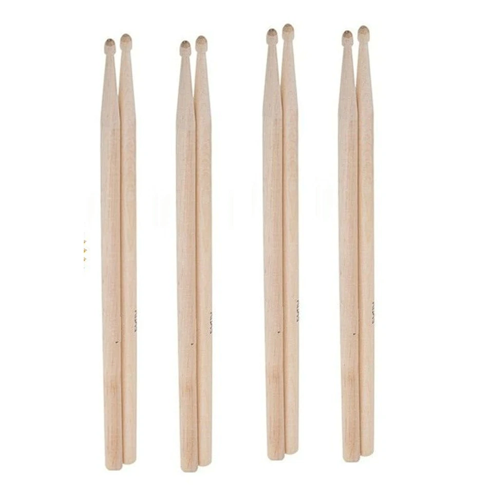 4 pares de baquetas 5A baquetas madera de arce banda de música jazz rock NUEVO Foto 2 de 4