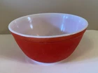 Vintage Pyrex RED Mixing Nesting Bowl - 402  1.5 quart