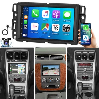 4G+64GB Carplay Android 15 Car Stereo Radio For GMC Yukon Chevy Silverado Sierra