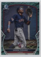 2023 Bowman Chrome Prospects Aqua Lunar Crater Refractor Jaison Chourio 1cx3