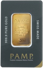 PAMP Suisse Lady Fortuna Fine Gold 999.9 Bullion Bar 1oz 2964.70 per troy oz