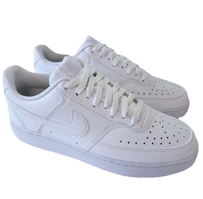 Nike Court Vision Low Damen Sneaker Triple White Gr. UK 6