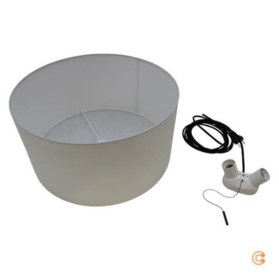 Carpyen Stehleuchte Totora Baumwollschirm beige schwarz LED SIEHE TEXT/FOTO