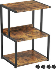 3 Tier Printer Stand, Heavy Duty Printer Table with Wheels, Rolling Printer Cart
