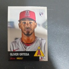 Topps Chrome Platinum #90 Oliver Ortega Rookie Los Angeles Angels Card. rookie card picture