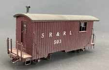 On2 Sandy River & Rangeley Lakes Caboose #503 w/Full Interior JER O3224