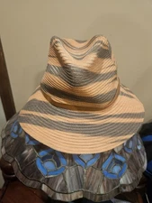Nordstrom Paper Hat Brown Marble
