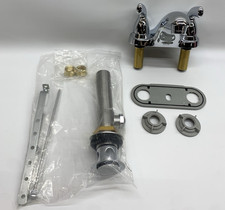Delta B2510LF Centerset Bathroom Faucet Chrome 2-Handle Bathroom Sink Faucet