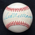 TED WILLIAMS Signed Rawlings OAL Baseball Red Sox HOF, Bold Auto, JSA LOA. d.02