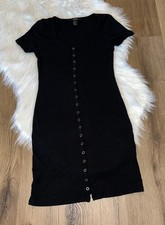 Forever21 Ribbed Knit Button Down Dress Size L 