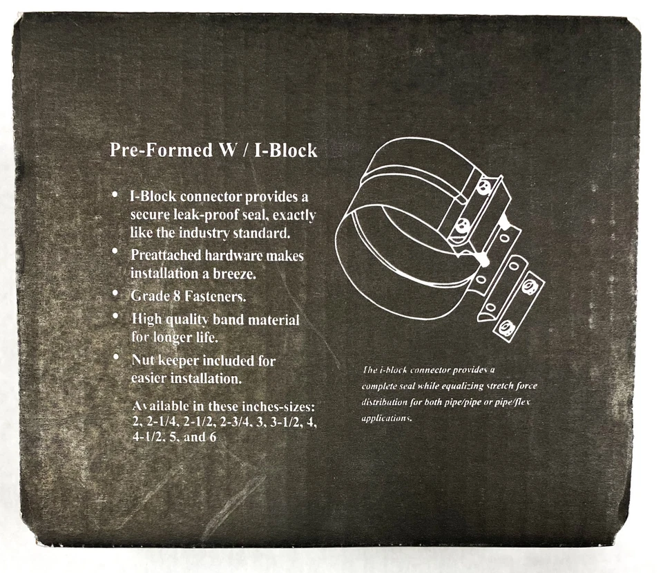 Braçadeira de escape Diamond Eye Performance L40SA resistente para vários veículos - Imagem 2 de 4