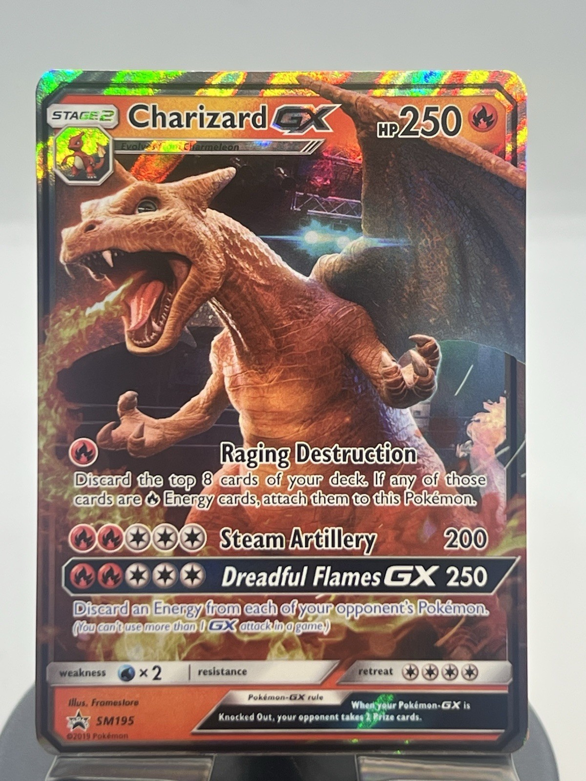 Pokemon TCG Charizard GX SM195 SM Promo Holo NM