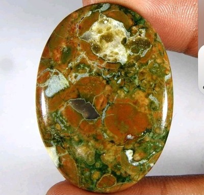50.20Cts100%Natural Top Rhyolite Opal Oval Cabochon Loose Gemstone