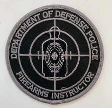 US United States Department of Defense Police Firearms Instructor patch