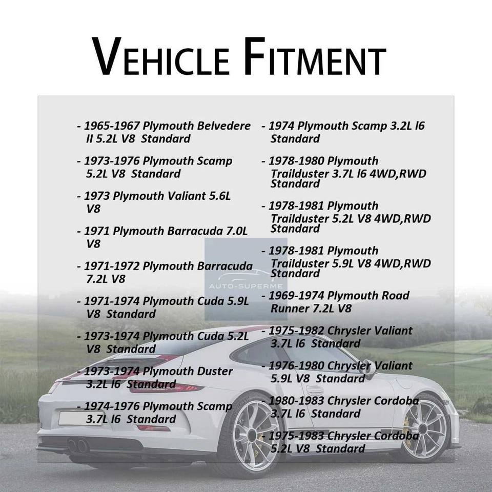 Rear Brake Drum C-Tek 2PCS For Plymouth GTX 6.3L 1968-1971 - Image 4 of 4