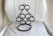 support/porte- pots  plantes  fer forgé - à suspendre - diamètre int 11 - ancien