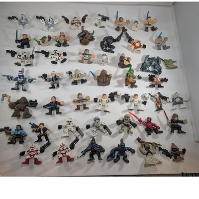 Star Wars Galactic Heroes Figure Lot 47 PC Luke Vader Maul Troopers Jedi Hasbro