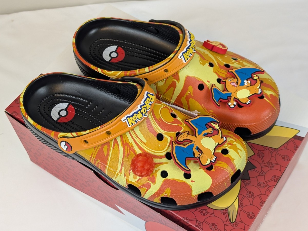 Pokémon x Crocs Charizard Classic Clog Men\'s Size 9 Fire Orange NEW IN BOX Crocs Pokémon Charizard Classic Clogs Men main image 2