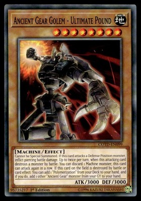Ancient Gear Golem - Ultimate Pound - COTD-EN099 - YuGiOh - 1st Edition | Buy 3 