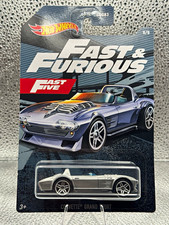 Hot Wheels Fast & Furious 1963 Chevrolet Corvette Grand Sport 1:64 Silver 5/5