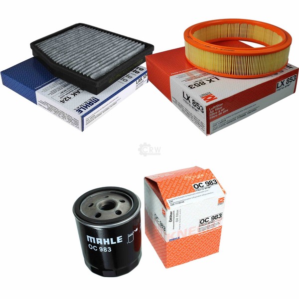 Mahle / Knecht Innenraumfilter LAK 124 Luftfilter LX 853 ÖLfilter OC 983-image