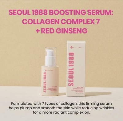 K-Secret Seoul 1988 Firming Serum Collagen + Red Ginseng Anti-Aging 30ml