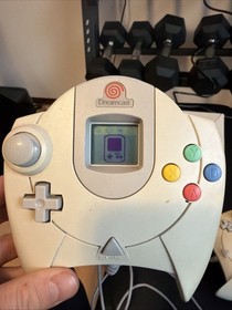 Sega Dreamcast White Video Game Console with Two Controllers
