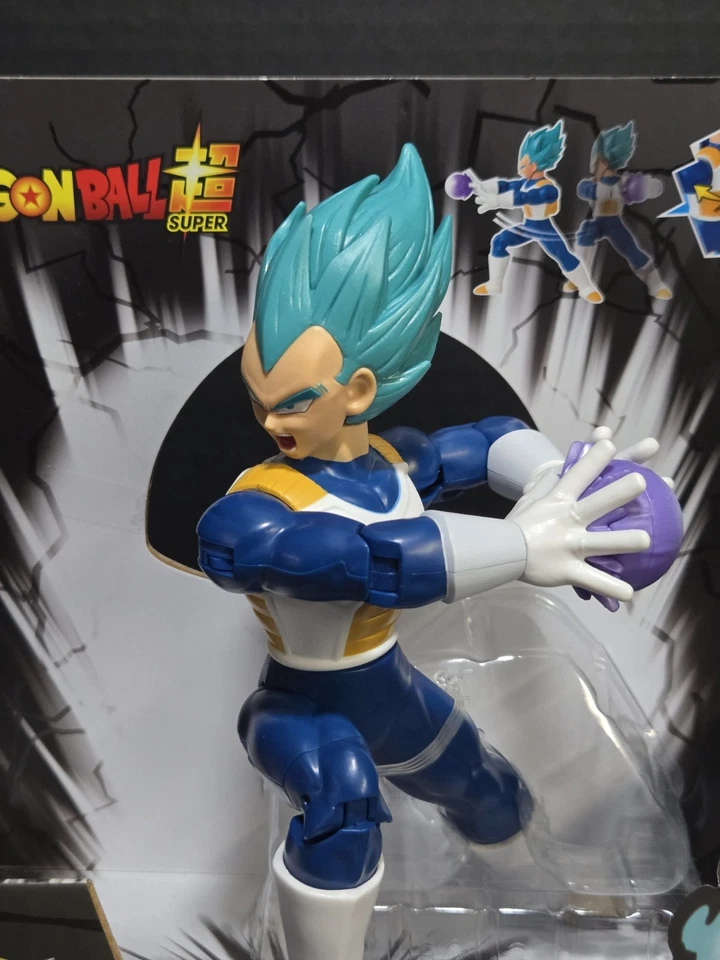 Boneco Dragon Ball Super Attack Collection Super Saiyajin Blue Vegeta NOVO - Imagem 2 de 4