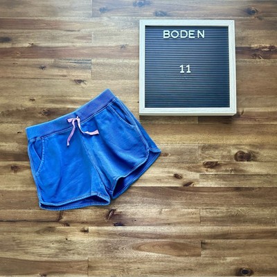 NEW Boden Girls Navy Blue Knit Jersey Cotton Shorts Summer Preppy Teen 11