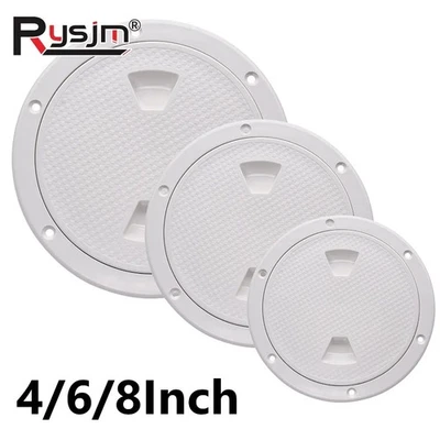 Round Hatch Cover ABS Deck Inspection Plate For Boat Yacht Marine 4" 5" 6" 8" AU - image 1 of 4