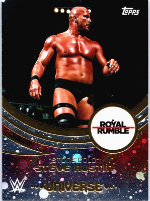 2025 Topps Universe WWE Stone Cold Steve Austin #215 Galaxy Royal Rumble Legends